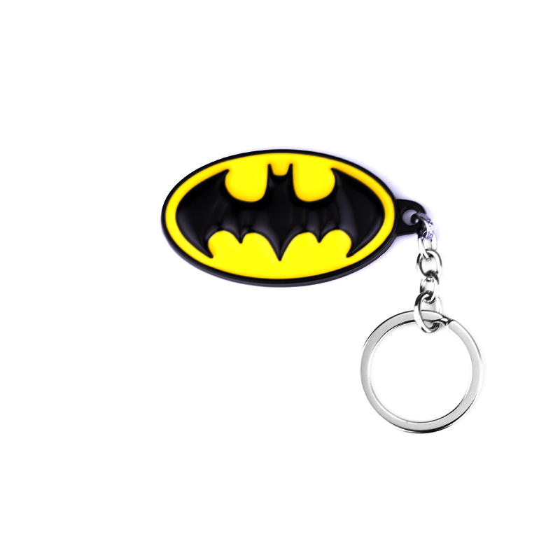 Men Fashion Key - Portachiavi creativo in metallo ovale nero