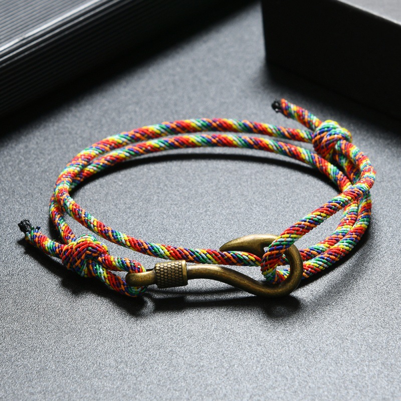 Milan Men'S Fashion - Bracciale con ancoraggio a amo da