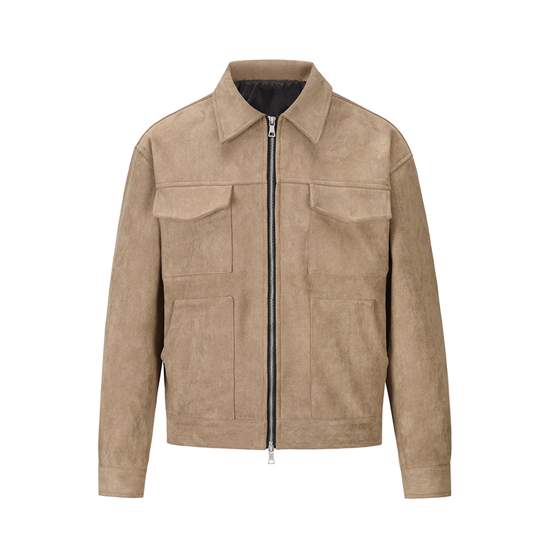 Windbreaker Men Zip - Giacca Invernale da Uomo in Pelle