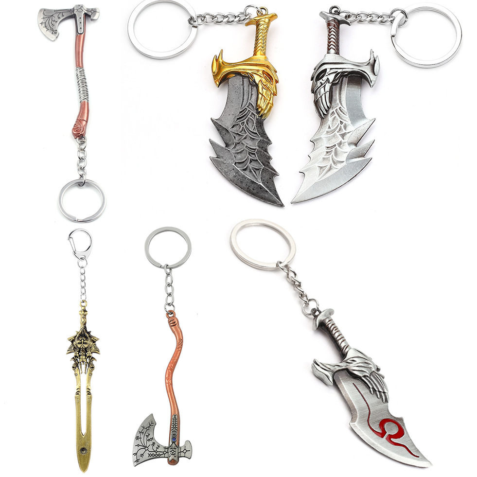 Men Fashion Key - Portachiavi con Pendente Spada di Kratos