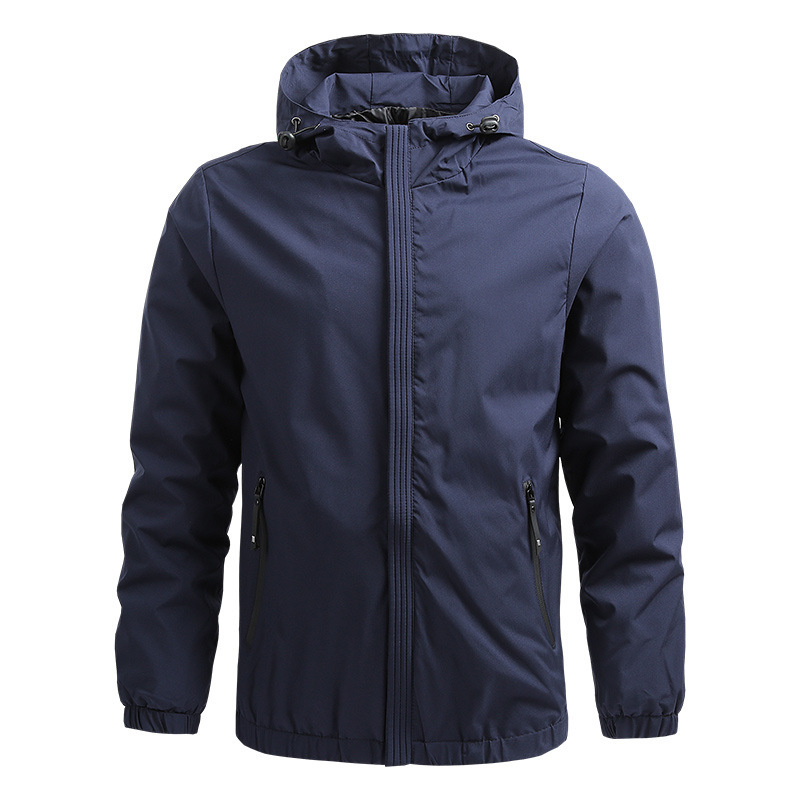 Windbreaker Men Zip - Giacca Casual da Uomo Impermeabile Antivento