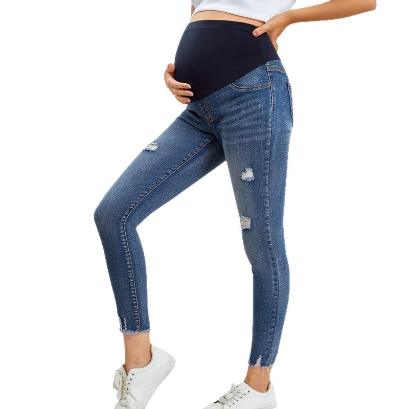 Skinny Jeans Ripped - Jeans Casual da Donna in Denim