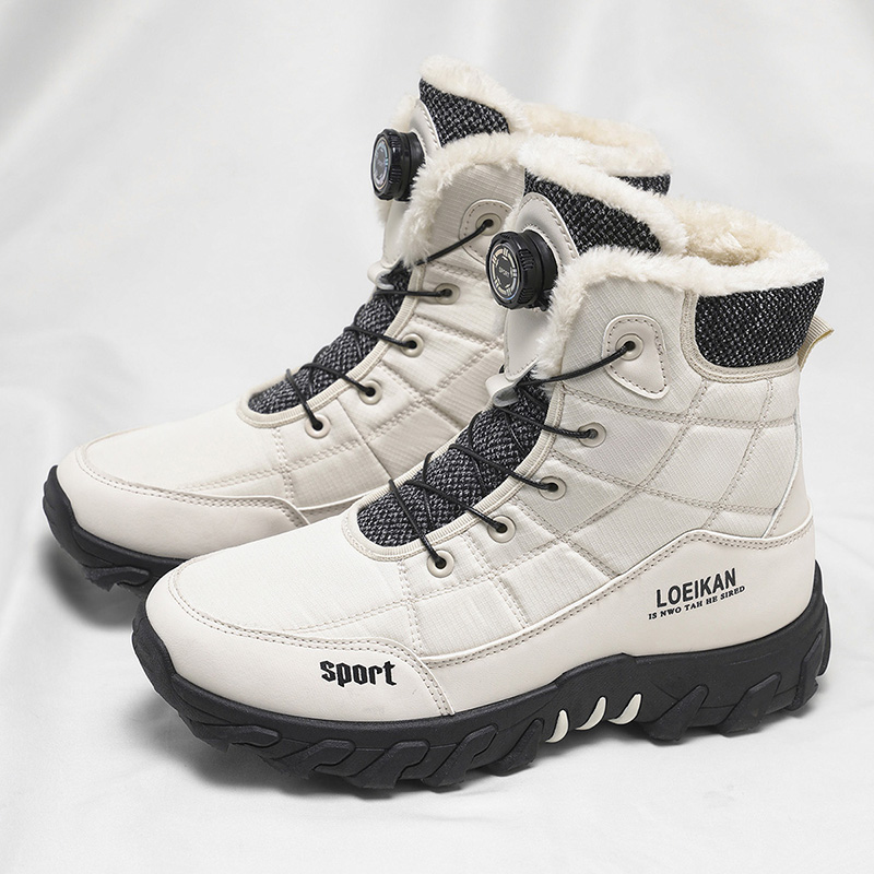 Men'S Fashion Line - Stivali da neve comodi ispessiti foderati