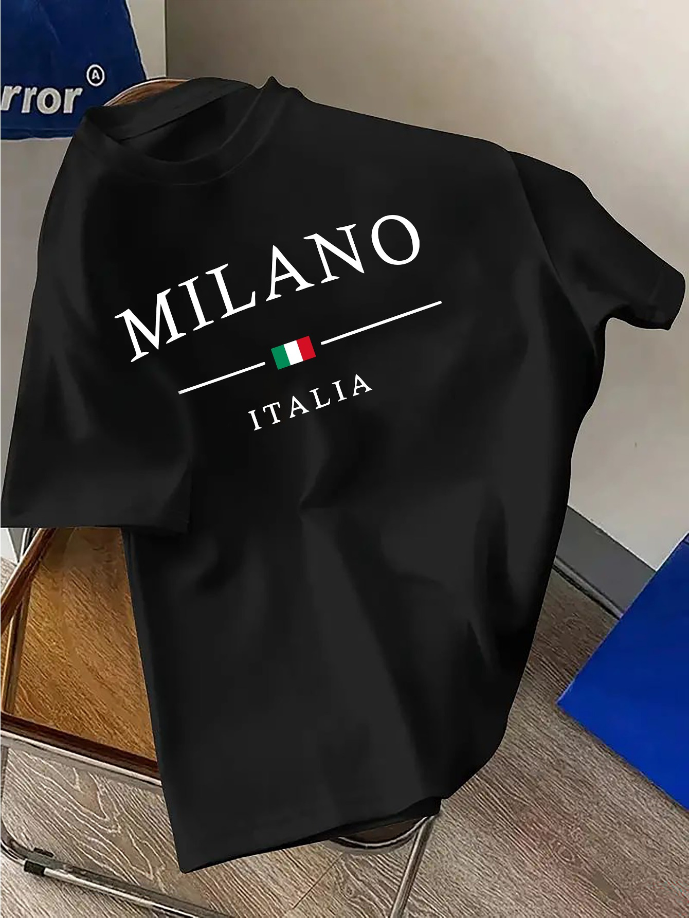 Milan Men'S Fashion - T-shirt da uomo a maniche corte