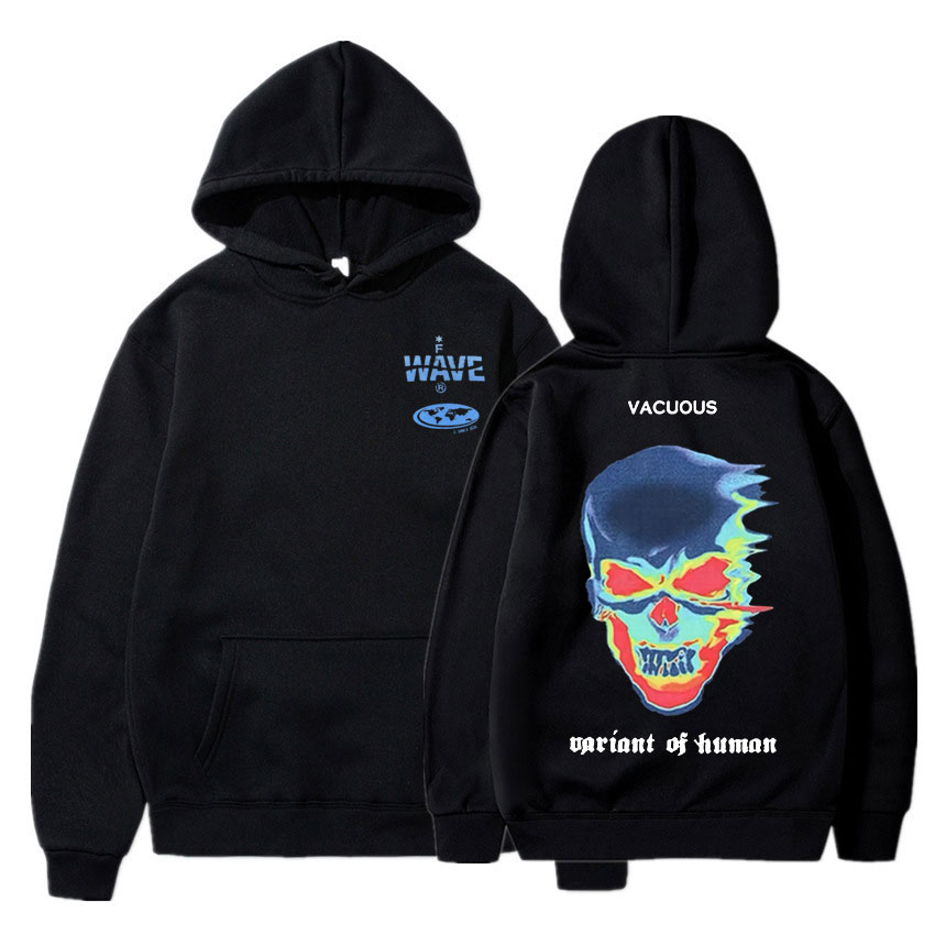 Mens Fashion Style Images - Skeleton Thermal Imaging Graphic Print felpa