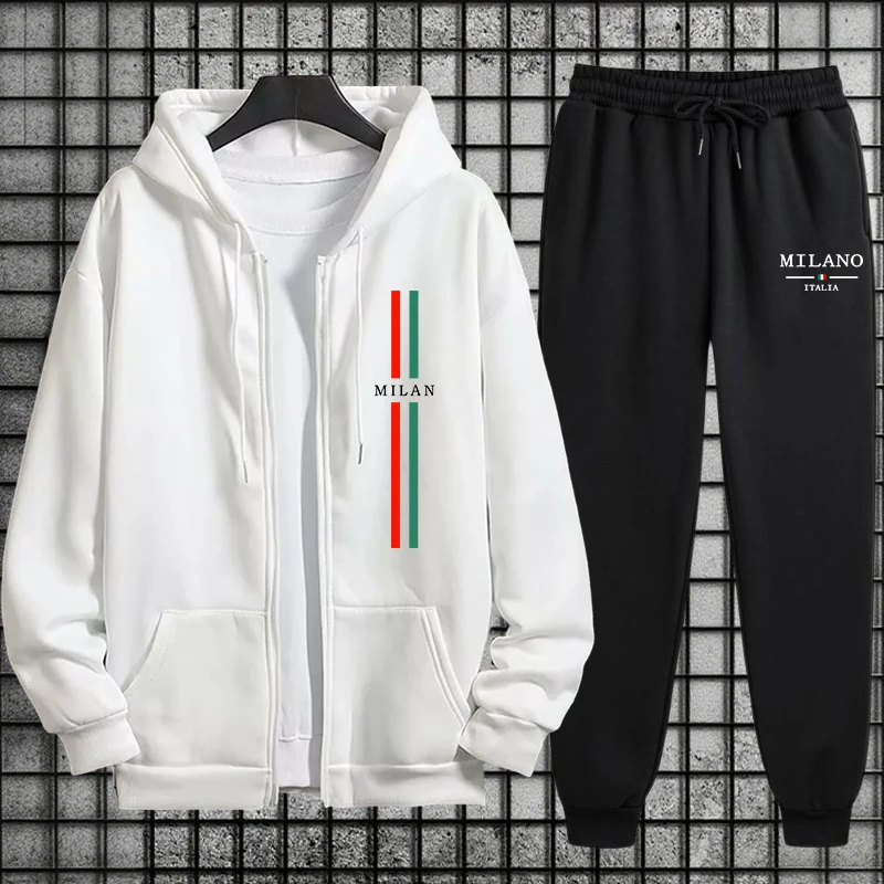 Milan Men'S Fashion - Tuta Sportiva da Uomo di Alta
