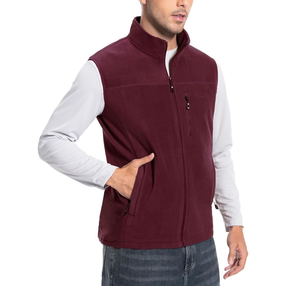 Windbreaker Men Zip - Gilet in pile Pioneer Camp da