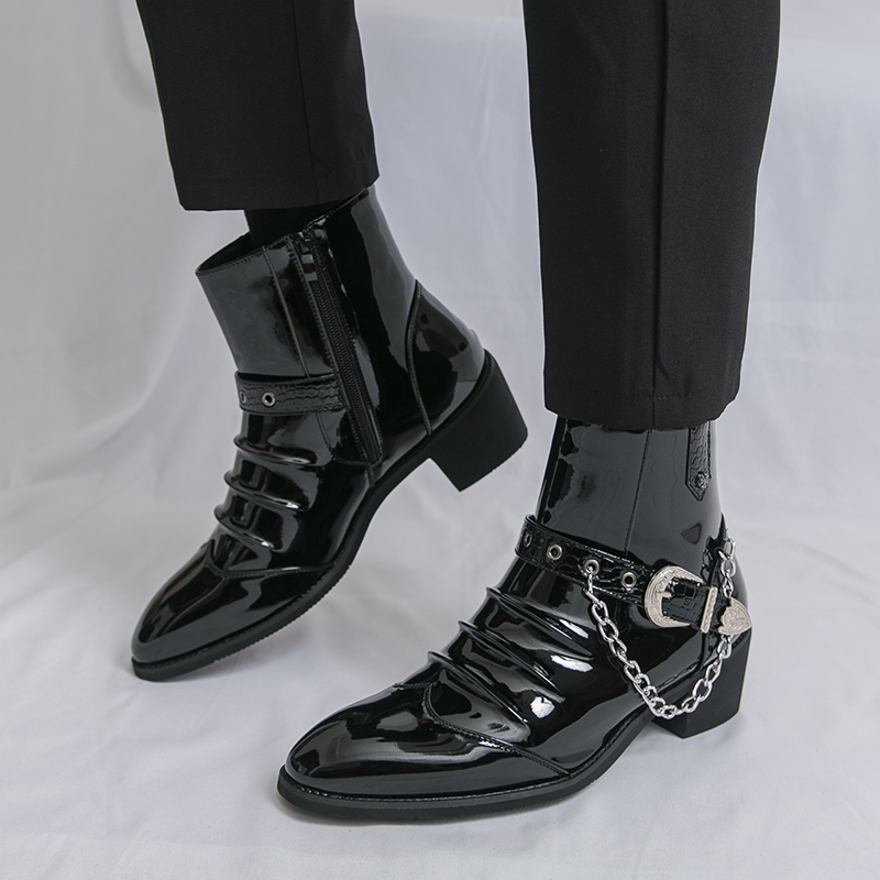 Men Fashion Elegant - Stivali casual da uomo alti con