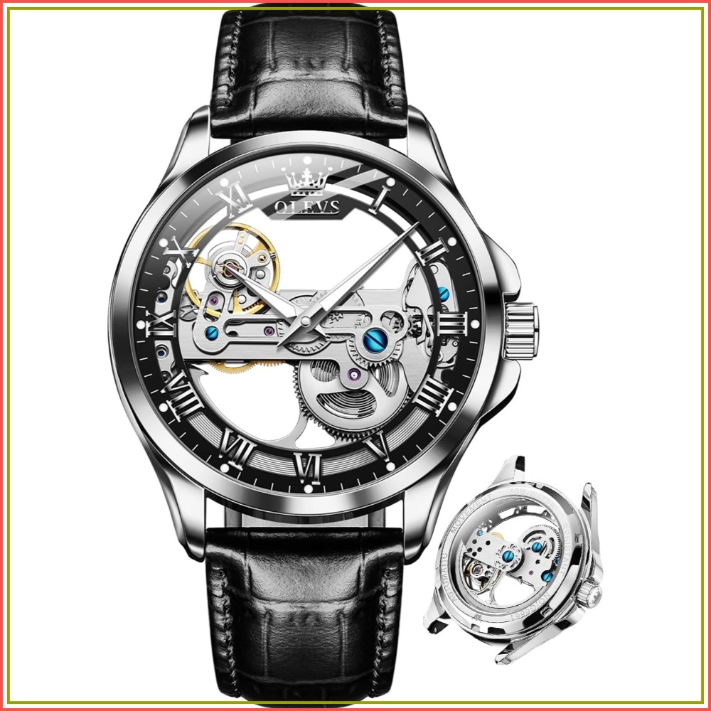 Mens Fashion Style Images - Orologio Scheletrato Automatico da Uomo -