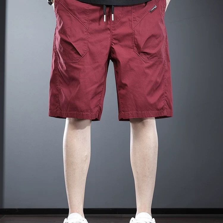 Men'S Fashion For Hot Weather - Pantaloncini da Uomo Rossi Brillanti Sottili