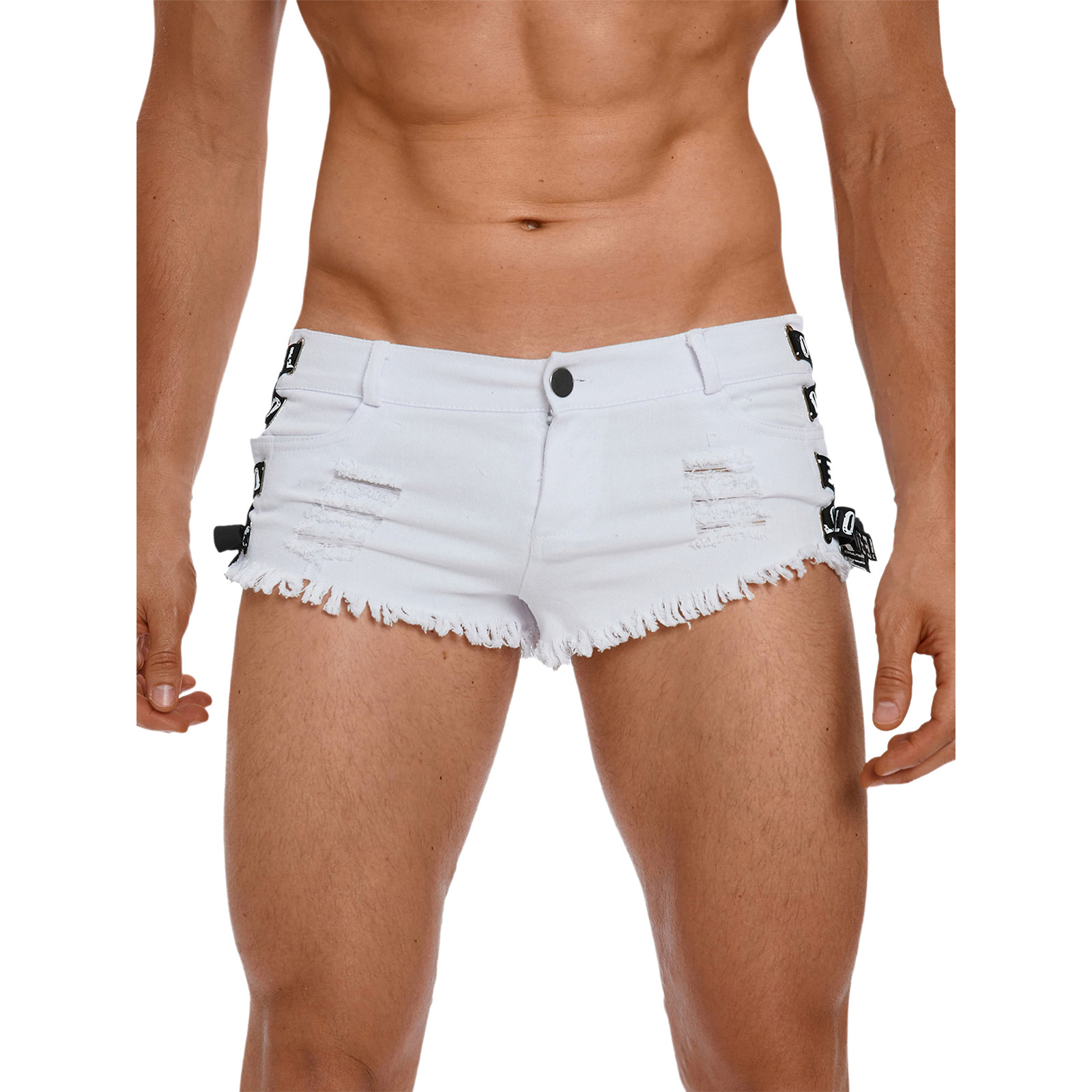 Shorts da uomo in denim a vita - Skinny Jeans Ripped recensione e prezzo