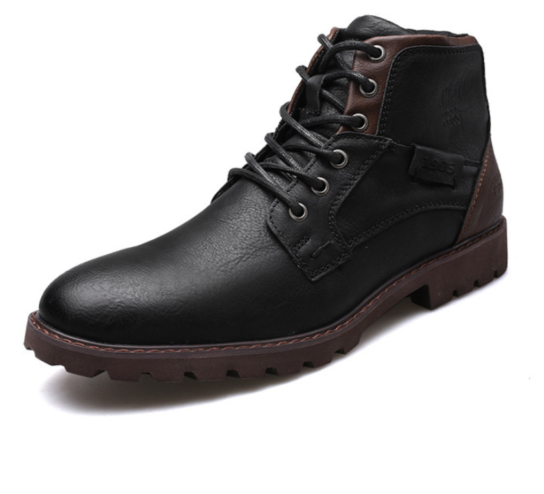 Stivaletti da uomo in pelle Ta - Mens Fashion Combat Boots recensione e prezzo