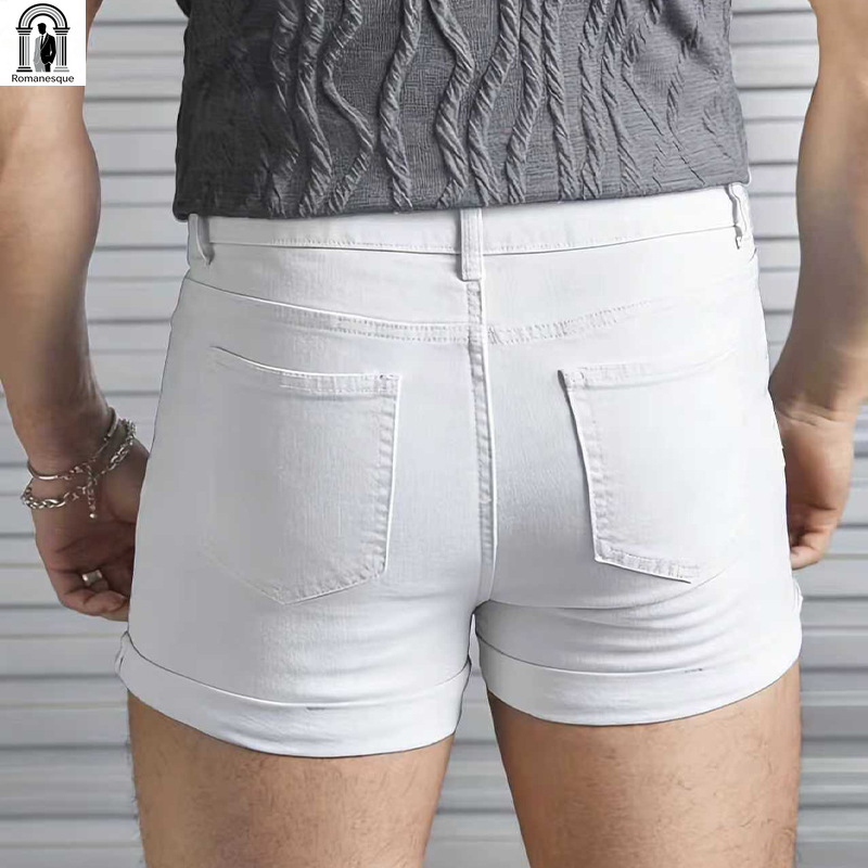 Shorts in Denim Bianco da Uomo - Skinny Jeans Ripped recensione e prezzo