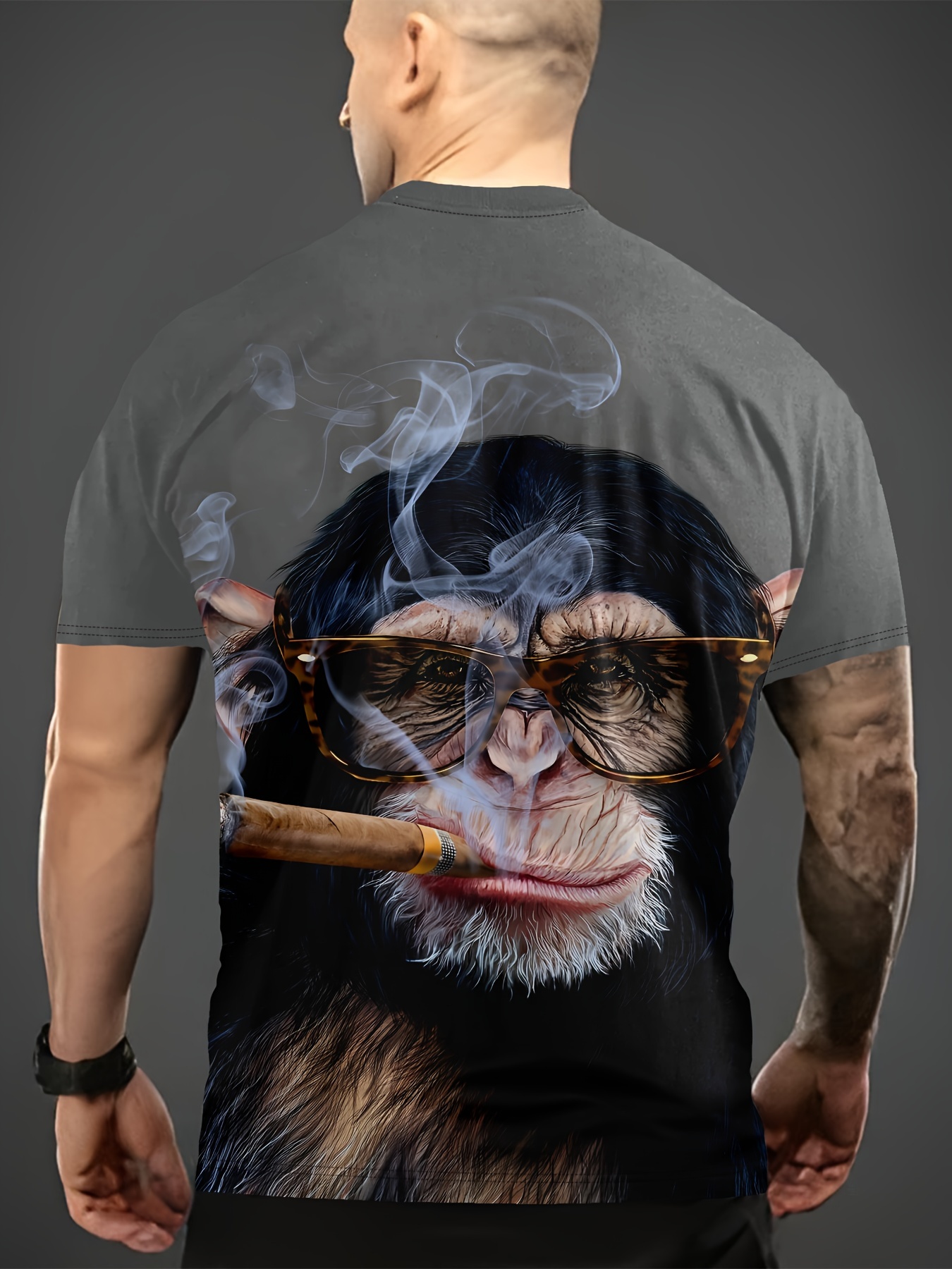 Divertente 3D Gorilla Print ma - Mens Fashion Dress Shirts recensione e prezzo
