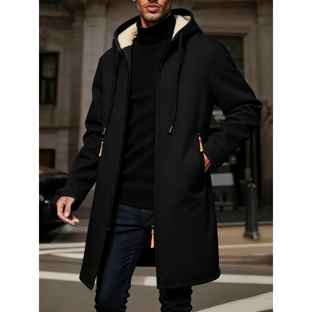 Cappotto lungo caldo invernale - Windbreaker Men Zip recensione e prezzo