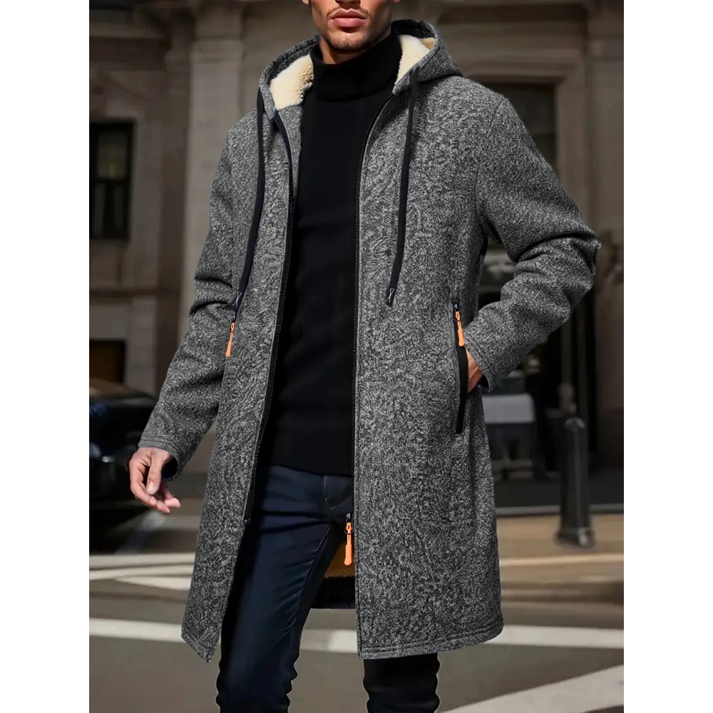 Cappotto lungo caldo invernale - Windbreaker Men Zip recensione e prezzo