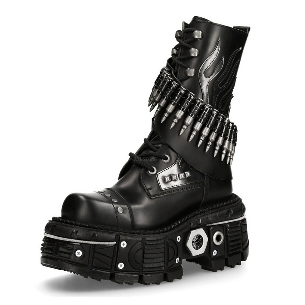 Moda nuova suola spessa rivett - Mens Fashion Combat Boots recensione e prezzo