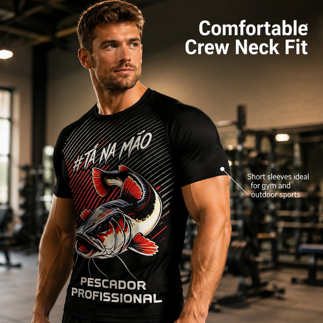 T-shirt girocollo da pescatore - Mens Fashion Style Images recensione e prezzo