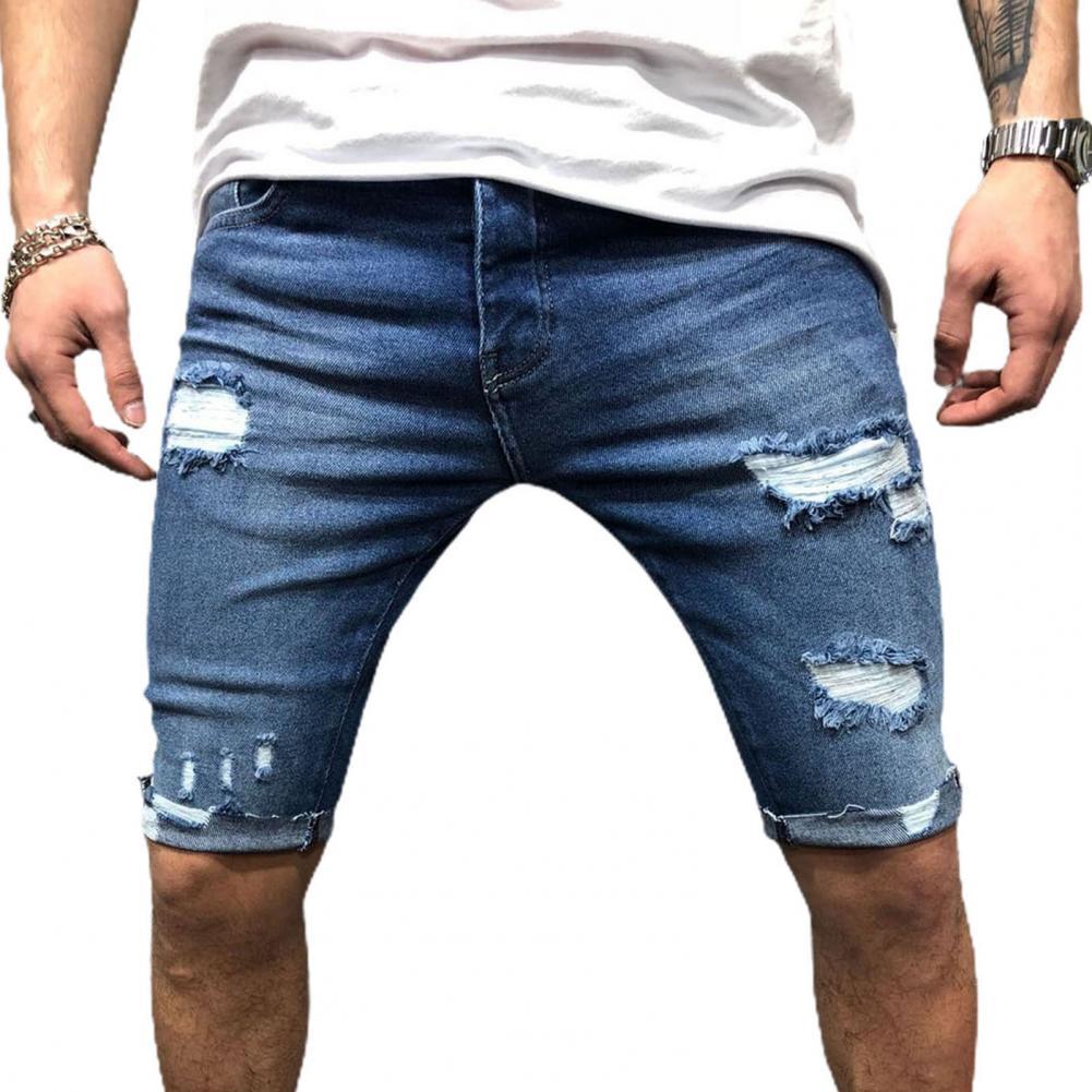 Jeans corti da uomo pantalonci - Skinny Jeans Ripped recensione e prezzo