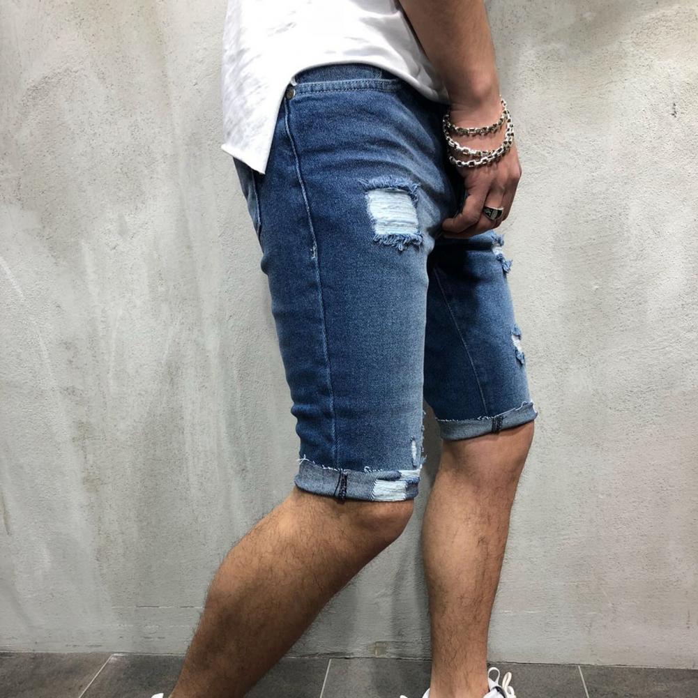 Jeans corti da uomo pantalonci - Skinny Jeans Ripped recensione e prezzo