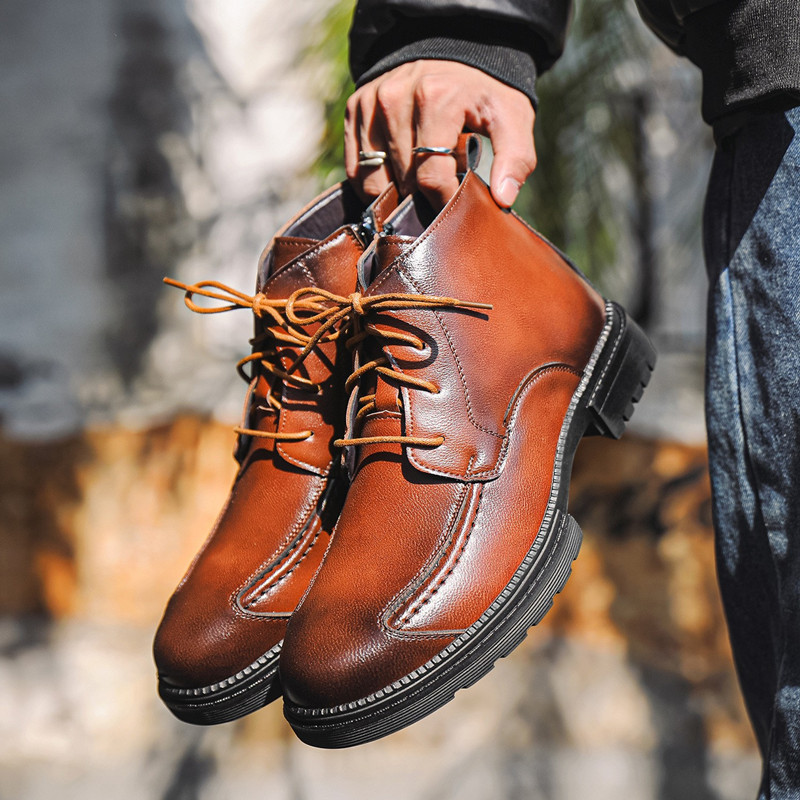 Scarpe da Uomo di Design alla  - Mens Fashion Combat Boots recensione e prezzo