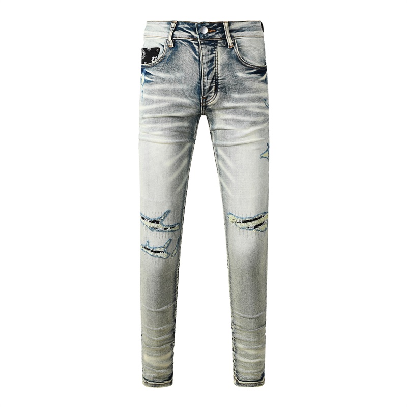 Jeans da Uomo di Marca America - Skinny Jeans Ripped recensione e prezzo