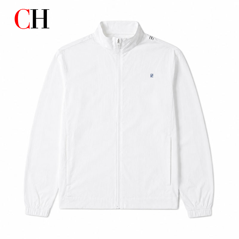 Giacca da uomo bianca con zip, - Windbreaker Men Zip recensione e prezzo